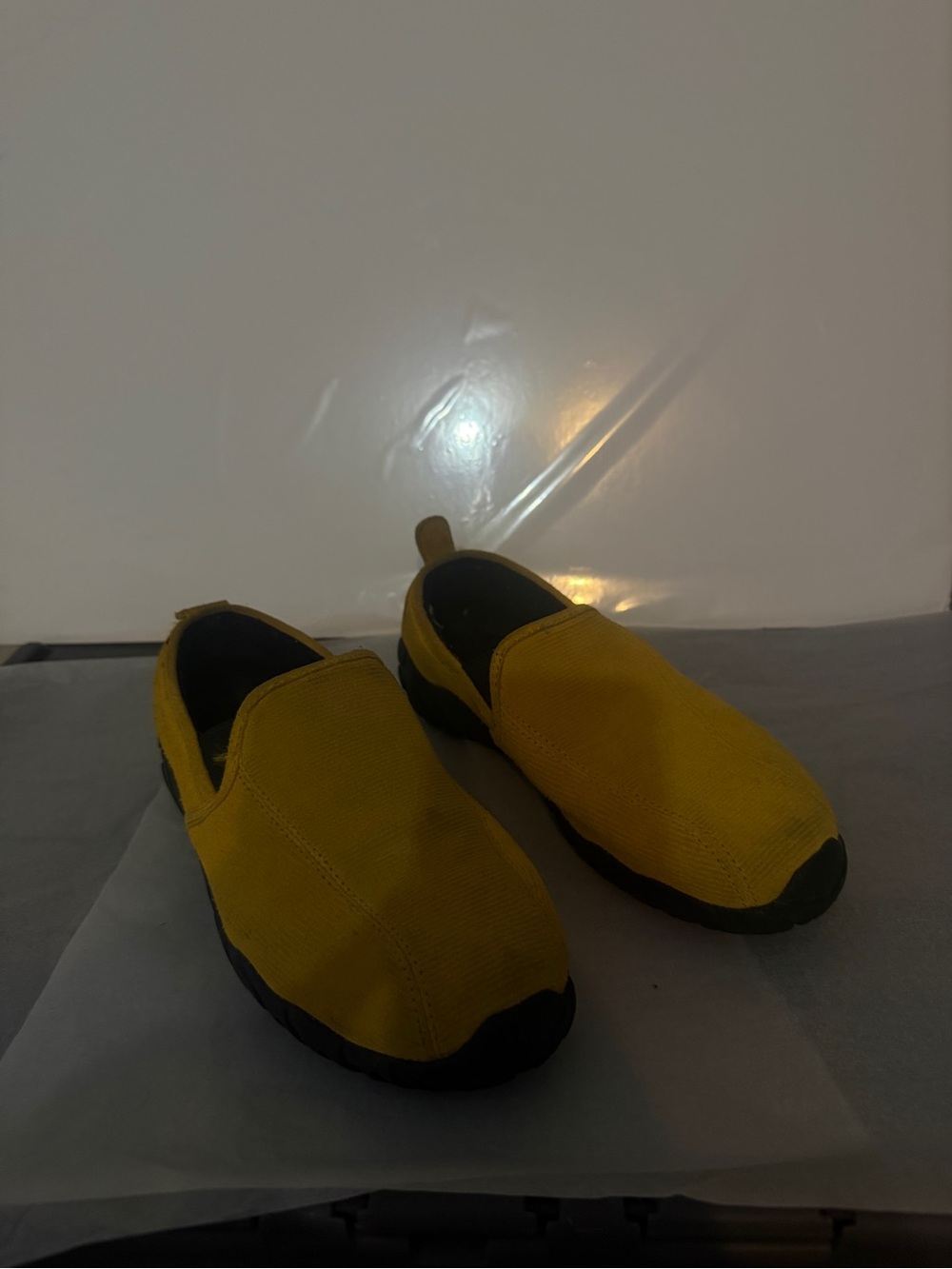 Teva Women's Yellow Slip-On Mules with Black Soles